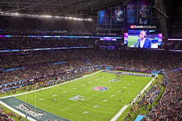 Super Bowl LII panorama looking west