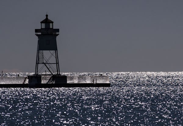 Grand Marais Lighthouse stood tall among the sparkling waters of Lake Superior on Friday. ]
ALEX KORMANN &#x2022; alex.kormann@startribune.com n Cook 