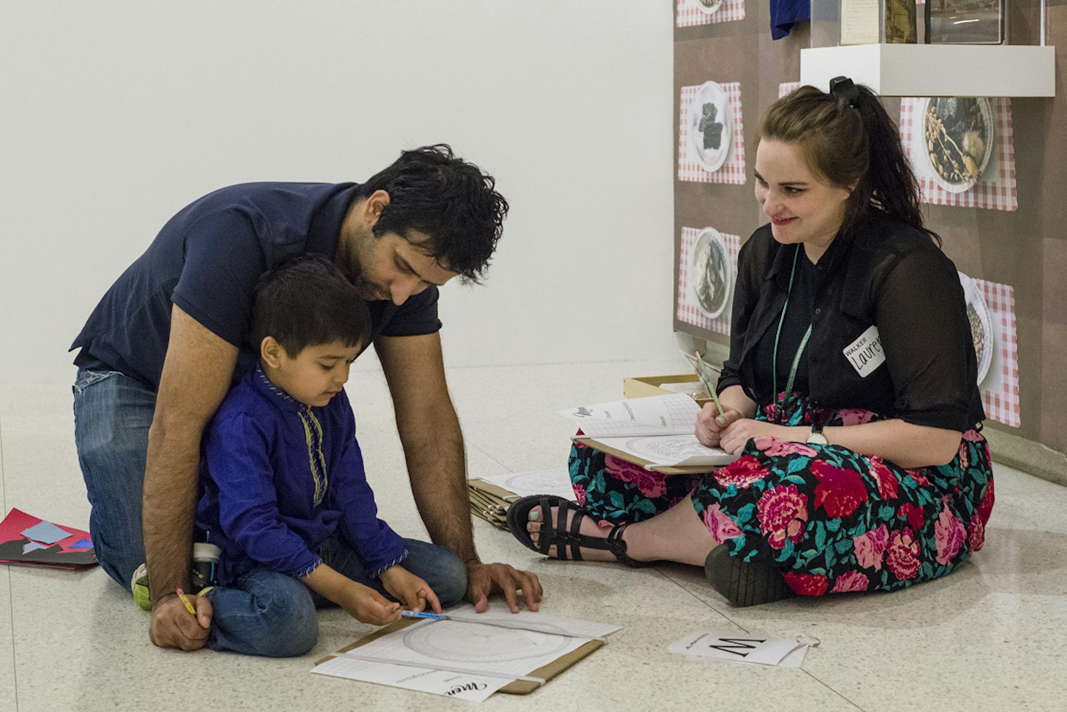 epp2018sfs0506
Education, Public Programs.
Sensory Friendly Sunday, May 6, 2018.
Photo by Galen Fletcher for Walker Art Center, Minneapolis.
In May 2018, the Walker Art Center will launch Sensory Friendly Sunday (SFS), a monthly, free offering for individuals with sensory sensitivities and Autism Spectrum Disorders. SFS will be held on first or second Sunday of the month from 8am&#xf1;11am, before the galleries open to the public. SFS will offer visitors the opportunity to make art together, exp