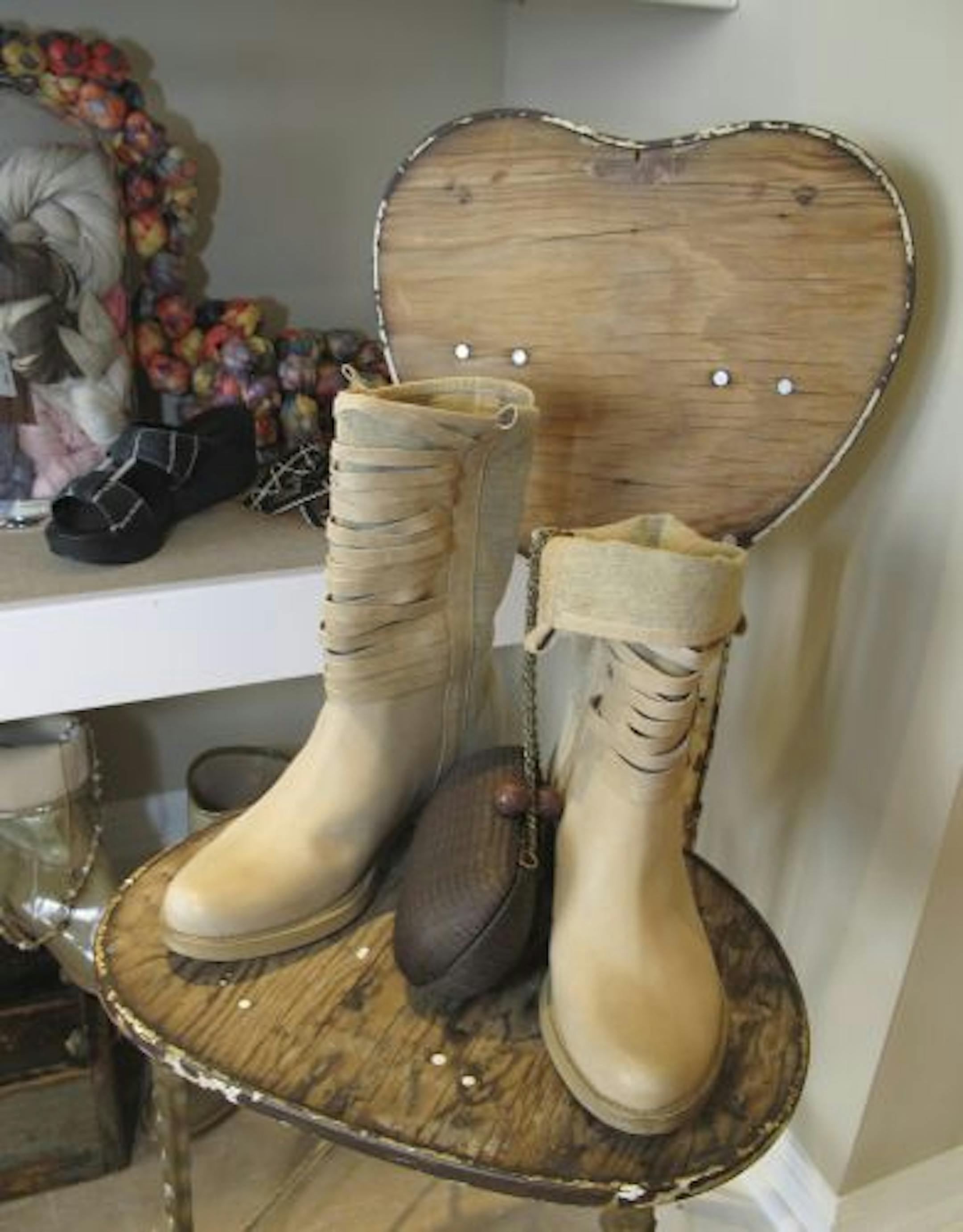 Waterproof boots from the relocated n'etc. in Minneapolis.