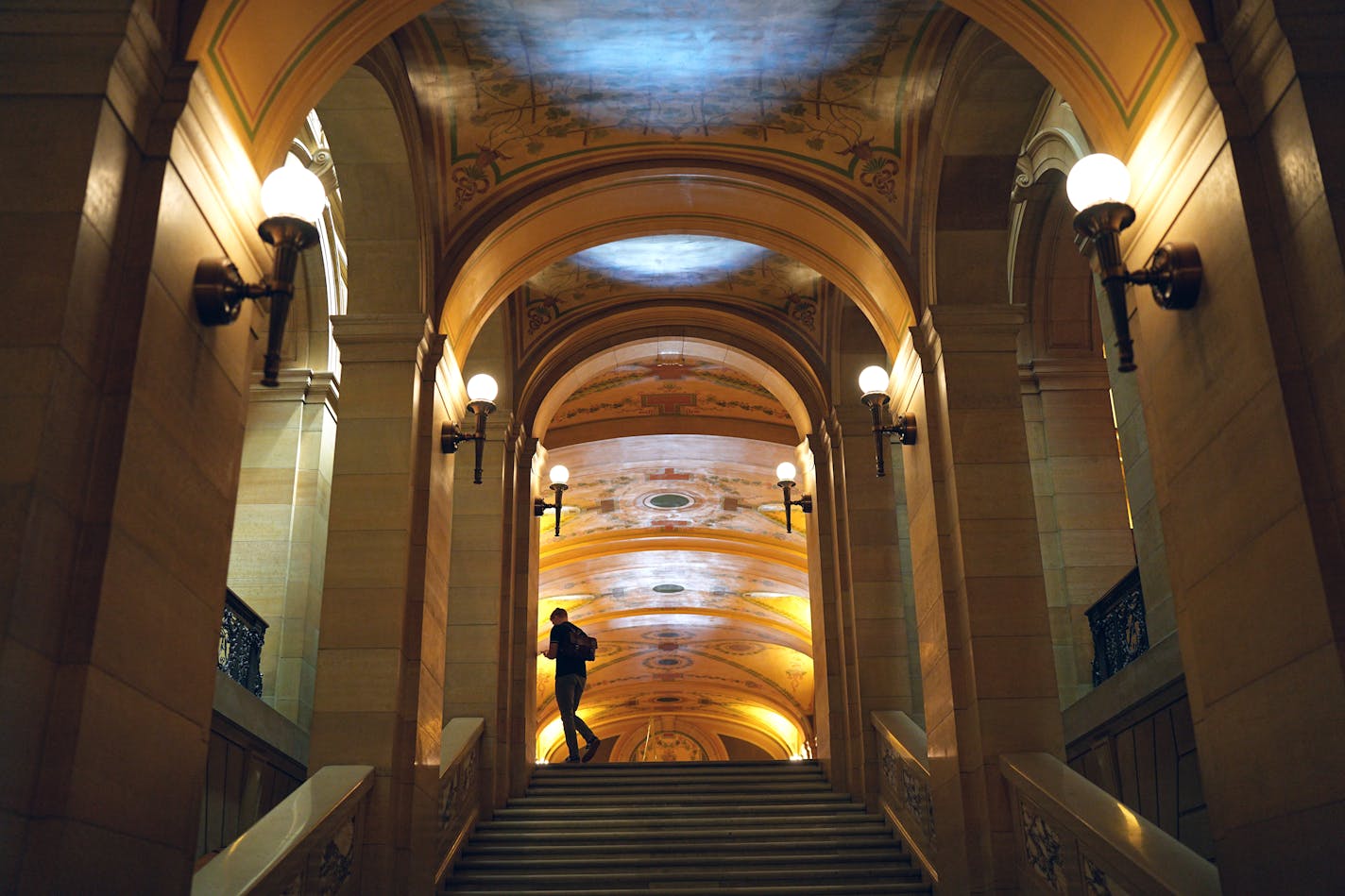 The Minnesota Capitol was somewhat quiet Saturday morning.