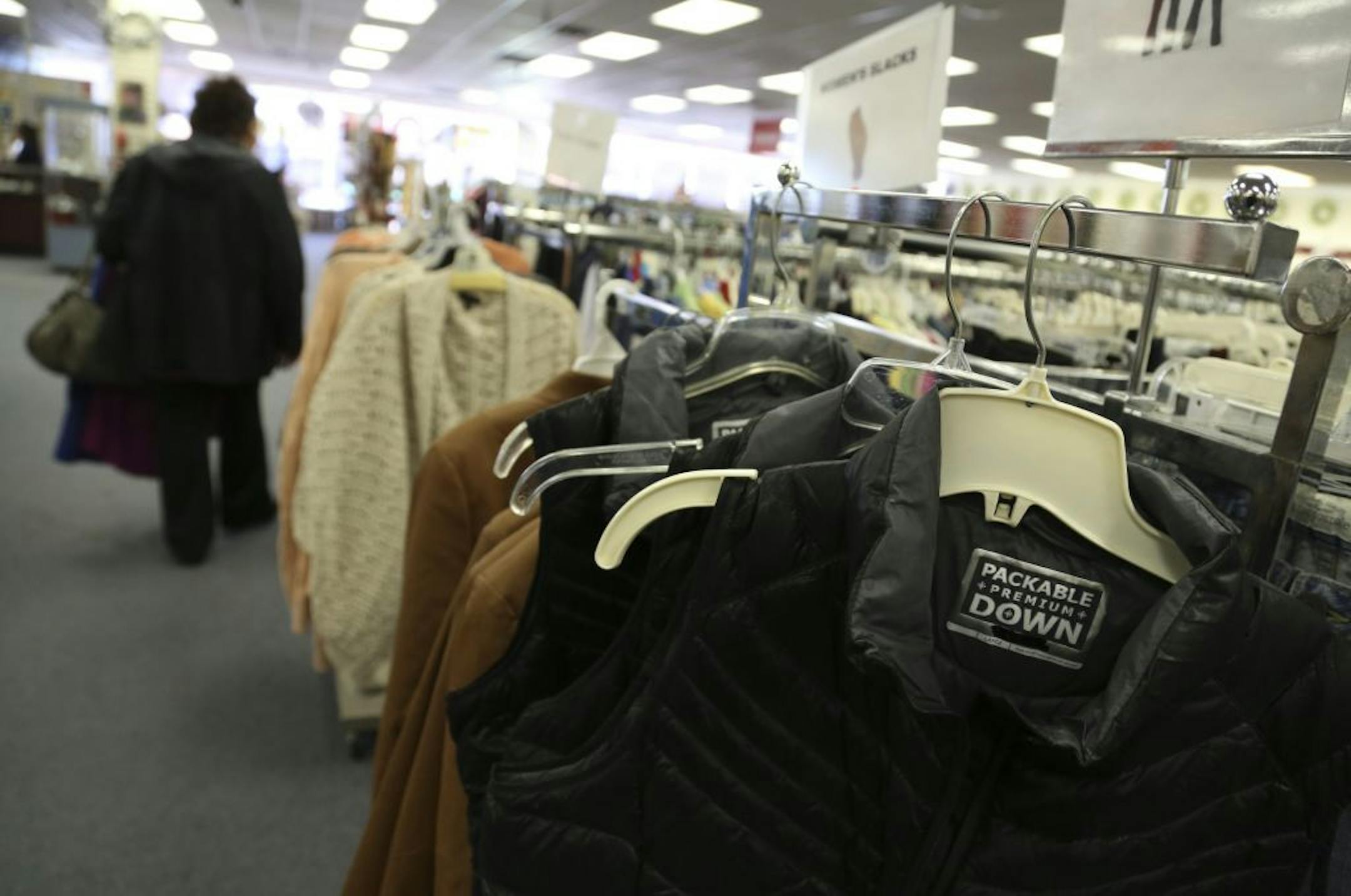 A shopper walked the aisle at Discount 70 in Columbia Heights., Wednesday November 1, 2012.