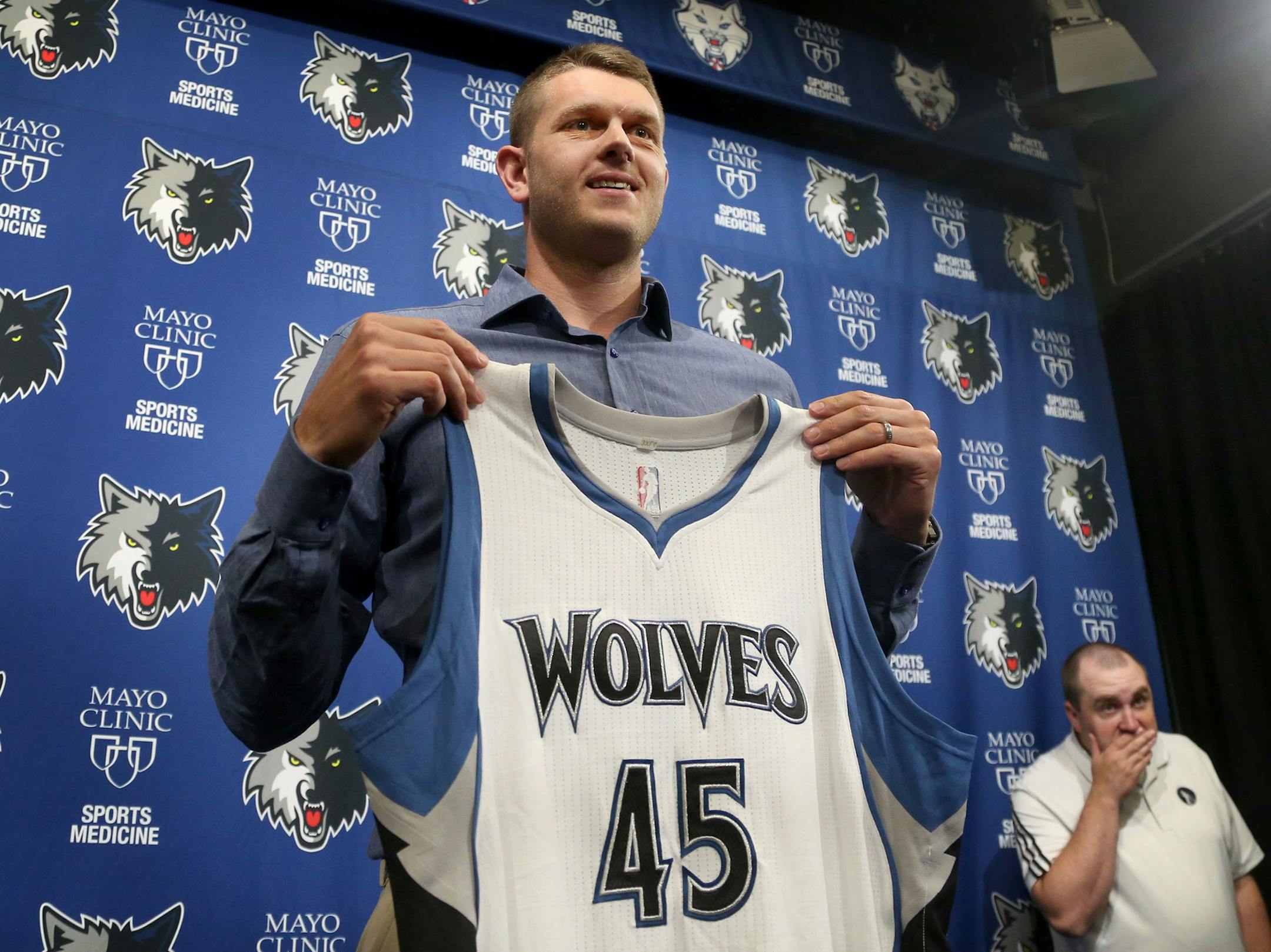Cole Aldrich is doing a lot of traveling this summer before coming home to play for his hometown Wolves.