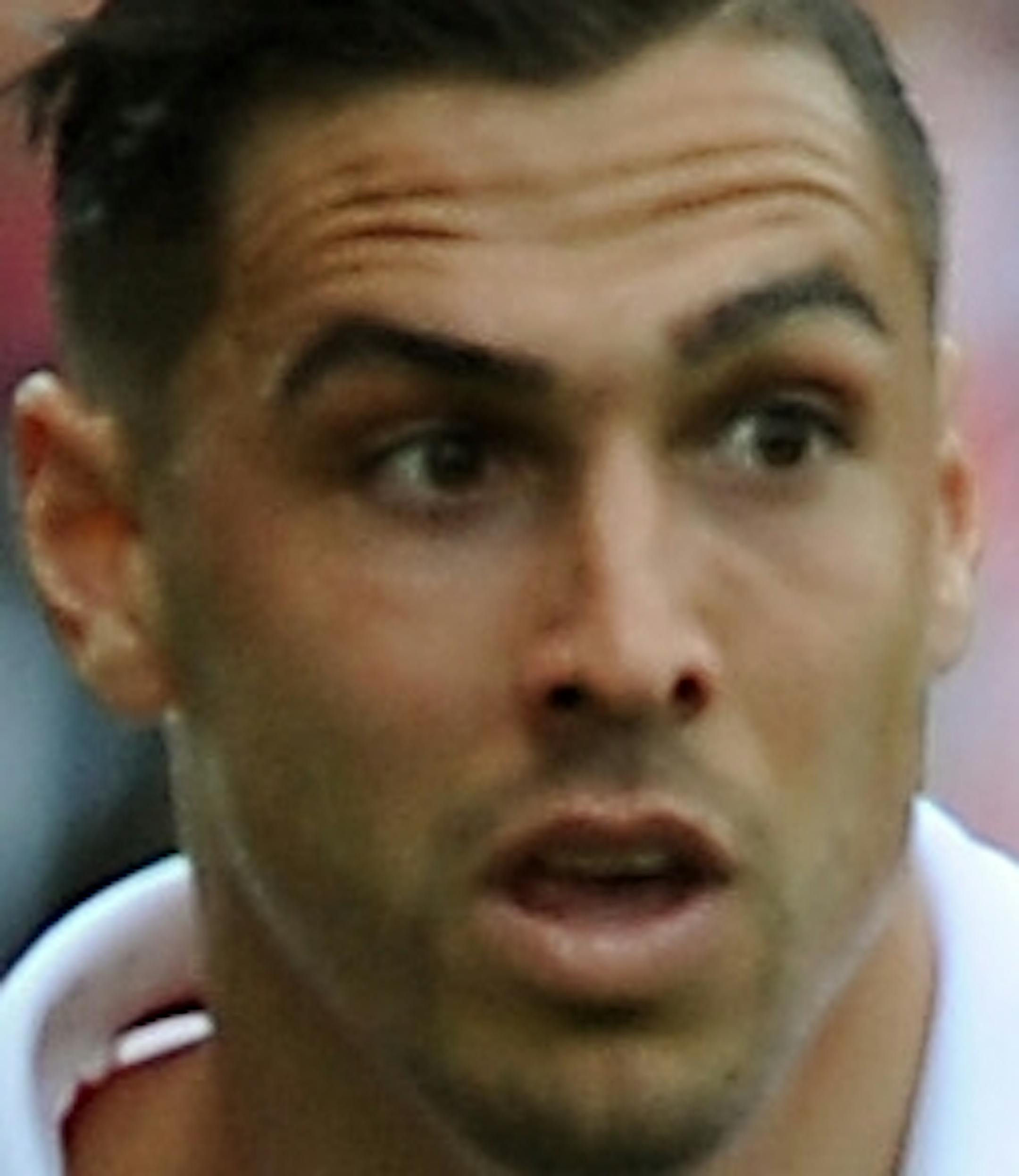 Stoke's Geoff Cameron during the English Premier League soccer match between Stoke City and Fulham at the Britannia Stadium in Stoke On Trent, England, Saturday, May 3, 2014. (AP Photo/Rui Vieira)