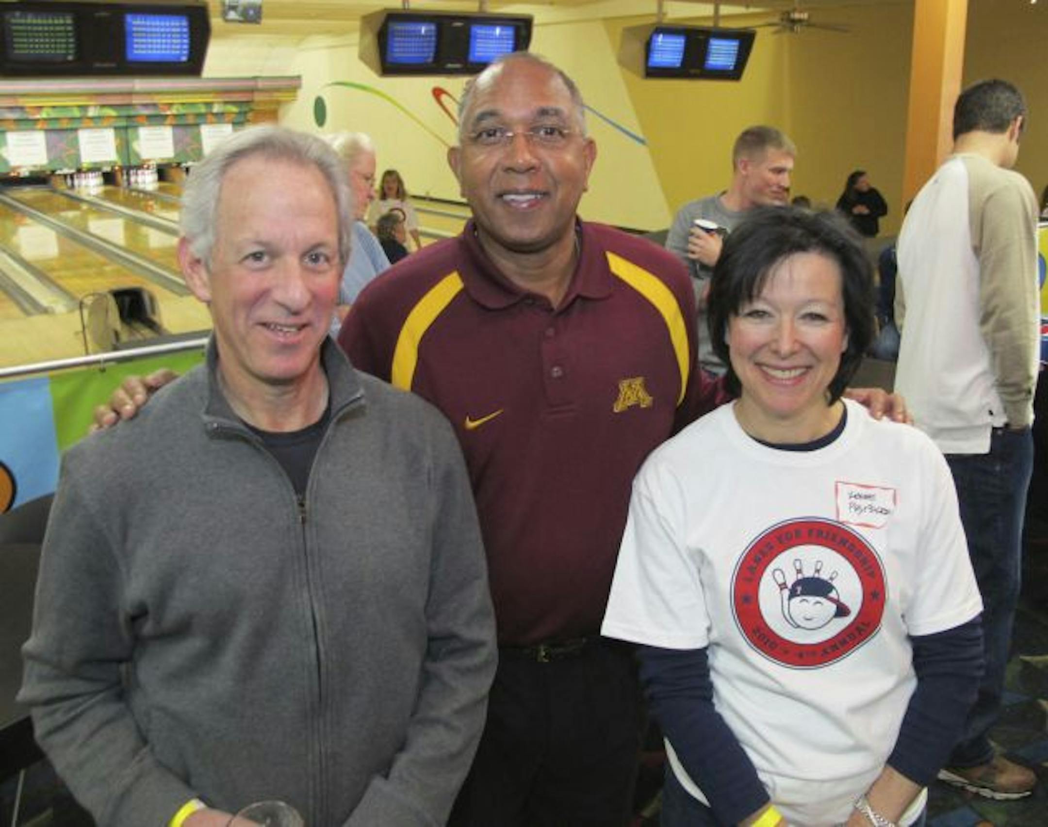 Fred Pritzker, University of Minnesota head basketball coach Tubby Smith and Renee Pritzker.