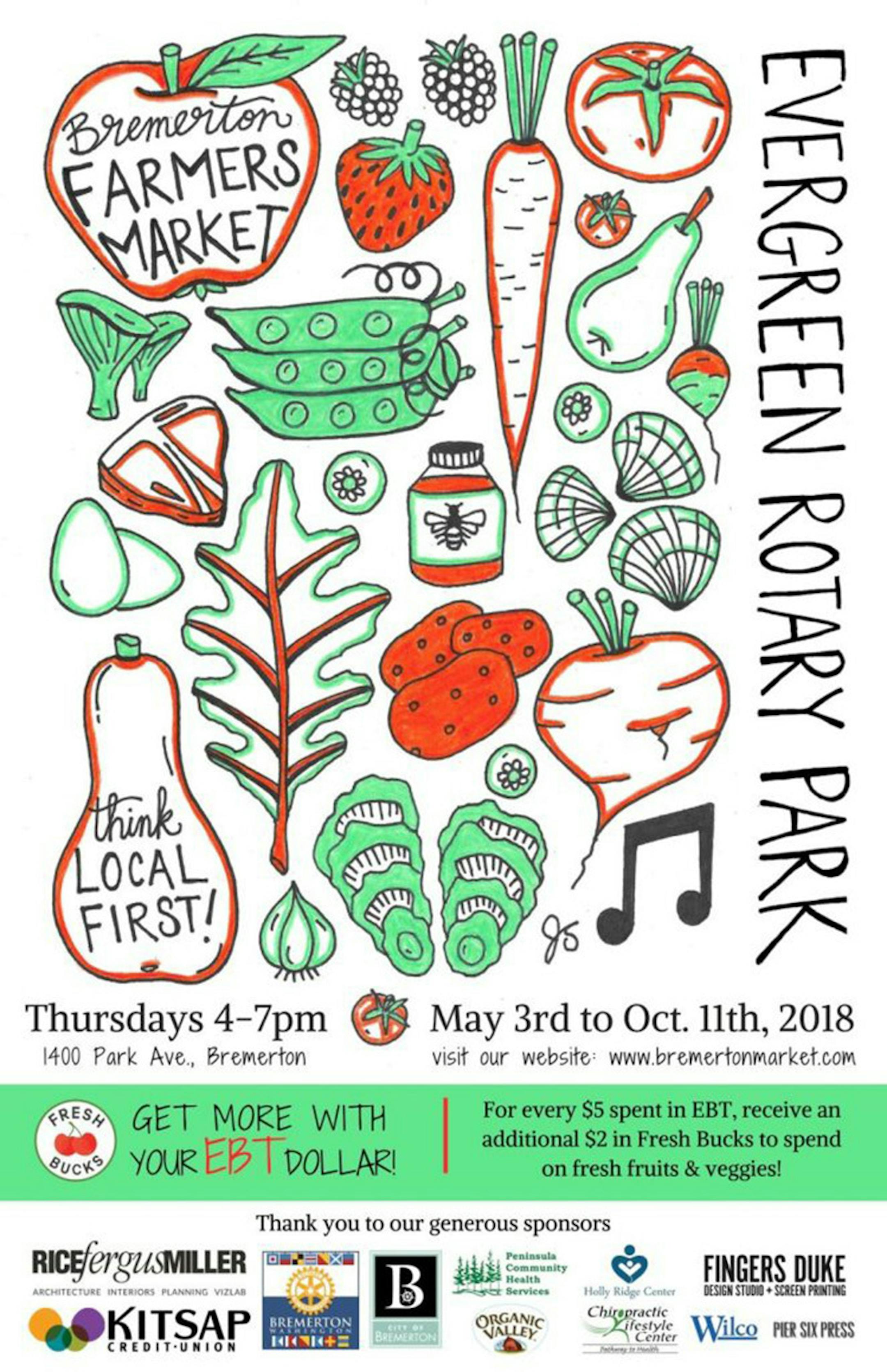 The winner of the 2018 Farmers Market Coalition poster contest.