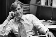 FILE -- Russell Baker in New York in December 1971. Baker, the two-time Pulitzer Prize-winning author whose whimsical, irreverent &#x201c;Observer&#x2
