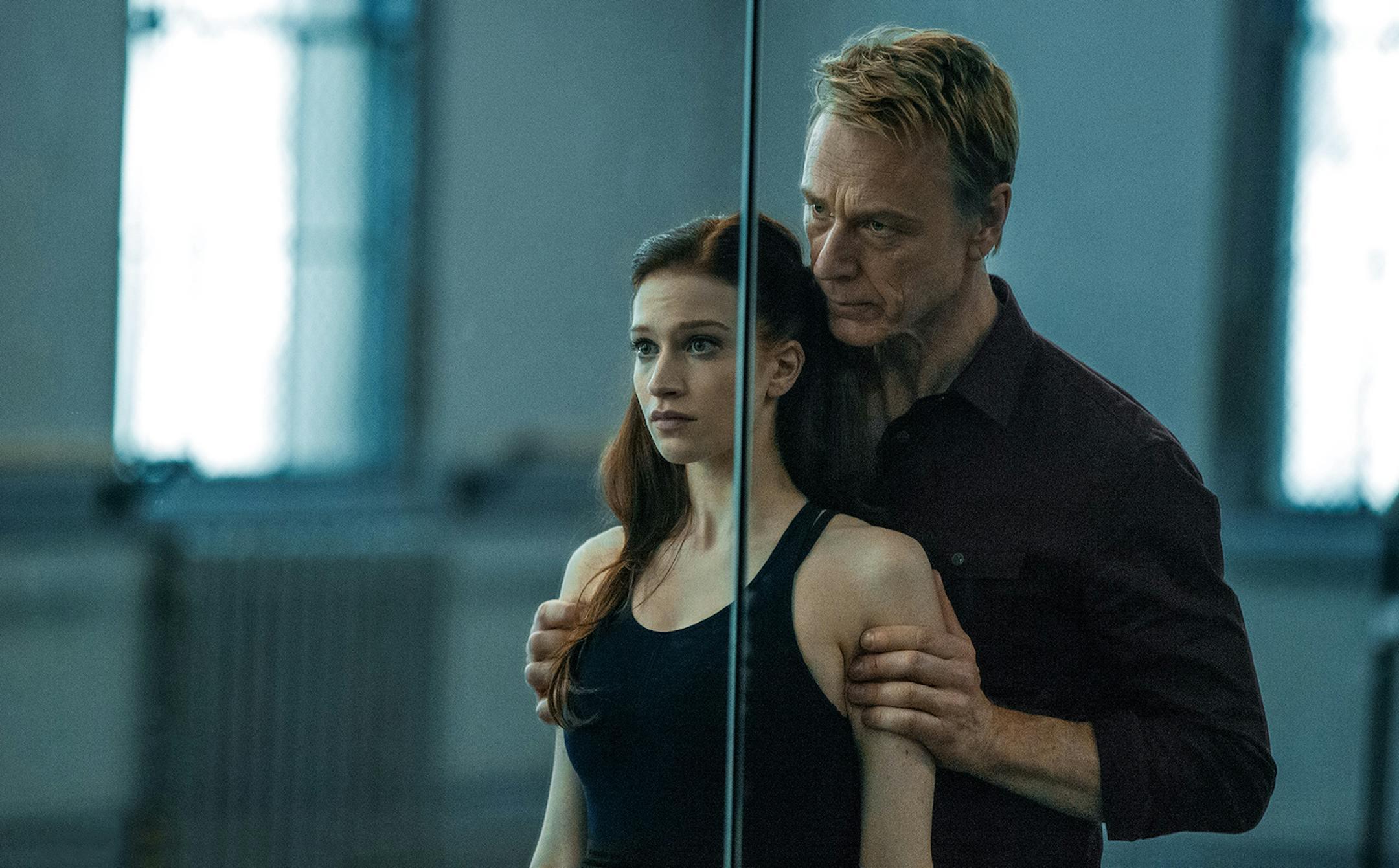 credit: Patrick Harbron, Starz Sarah Hay as Claire Robbins and Ben Daniels as Paul Grayson in "Flesh and Bone" on Starz.