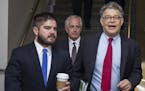Sen. Al Franken (D-Minn.) in the Senate Basement at the Capitol Building in Washington, May 19, 2016. (Zach Gibson / The New York Times)
