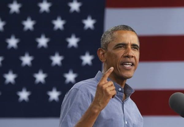 President Barack Obama speaks at Laborfest 2014 at Henry Maier Festival Park in Milwaukee on Labor Day, Monday, Sept. 1, 2014.
