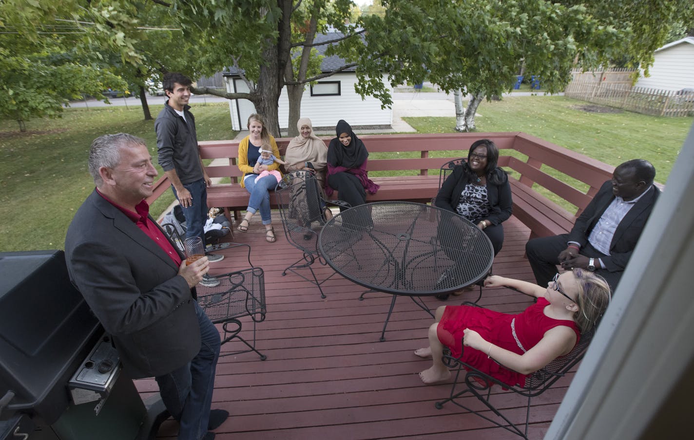 St. Cloud Mayor Dave Kleis welcomed guest too his home Tuesday September 19,2017 in St. Cloud, MN. ] JERRY HOLT &#xef; jerry.holt@startribune.com Jerry Holt