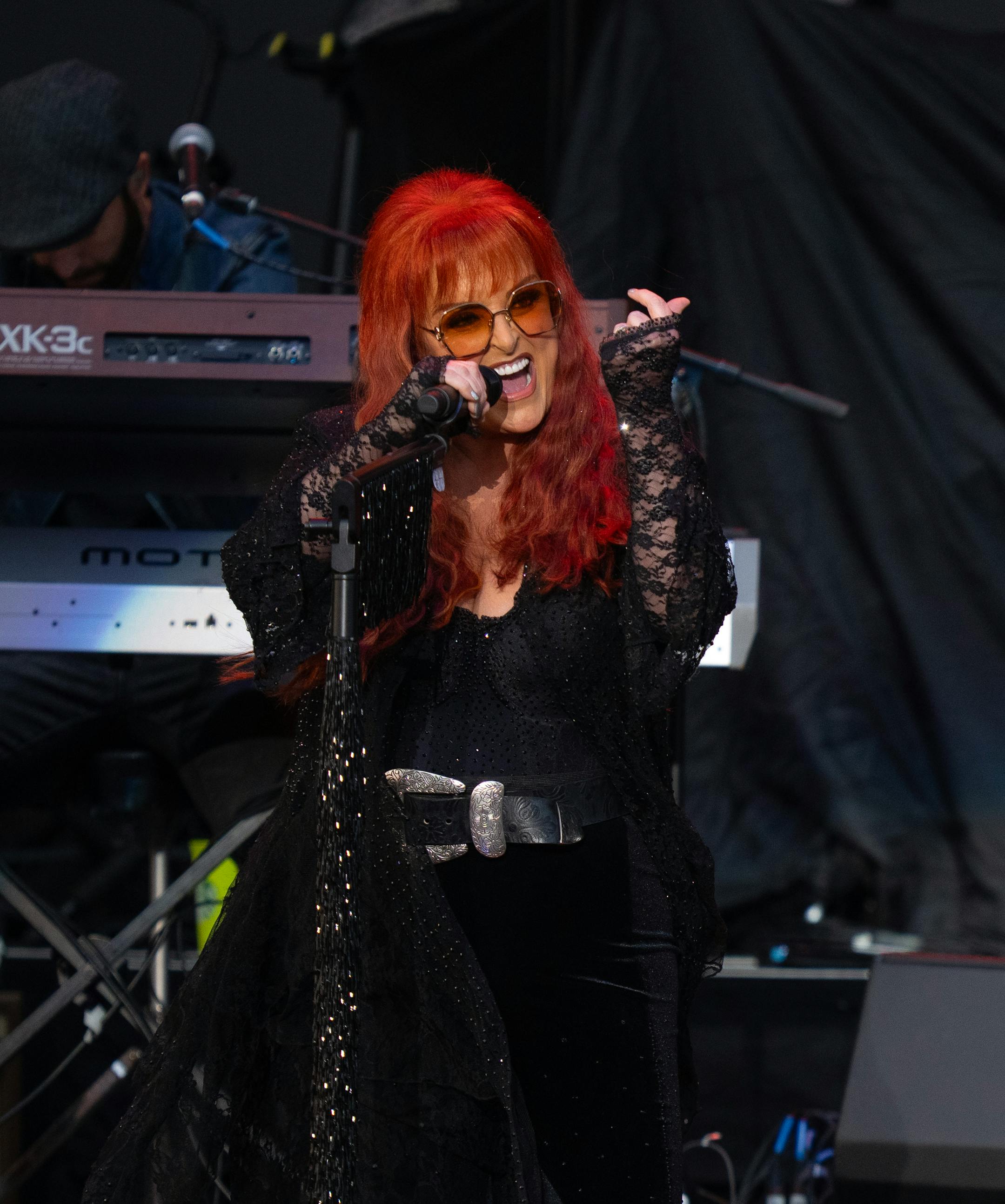 Wynonna Judd early in her set at the State Fair Grandstand. With Wynonna Judd opening, Brandi Carlile headlined a sold out show at the State Fair Grandstand Tuesday night, August 29, 2023 in Falcon Heights.