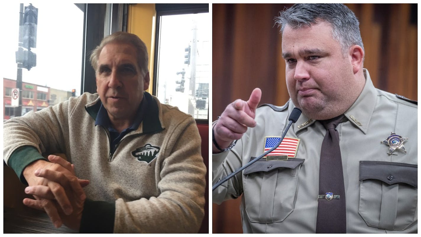 Ramsey County Sheriff Bob Fletcher, left, and Hennepin County Sheriff David Hutchinson.