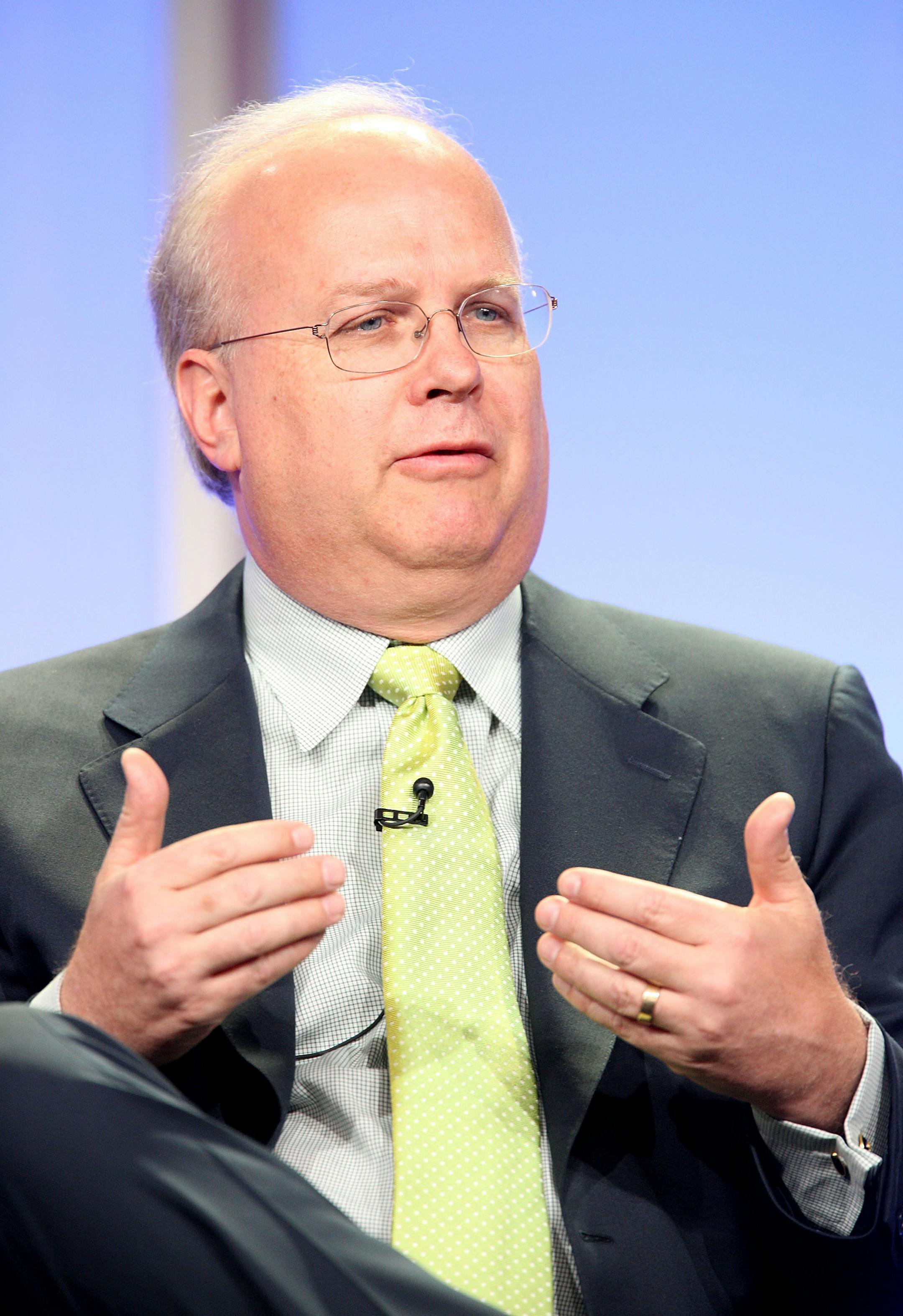 BEVERLY HILLS, CA - JULY 14: political analyst and contributor Karl Rove of 'Fox News' speaks during day seven of the Fox Image Campaign 2008 Summer Television Critics Association Press Tour held at the Beverly Hilton hotel on July 14, 2008 in Beverly Hills, California.