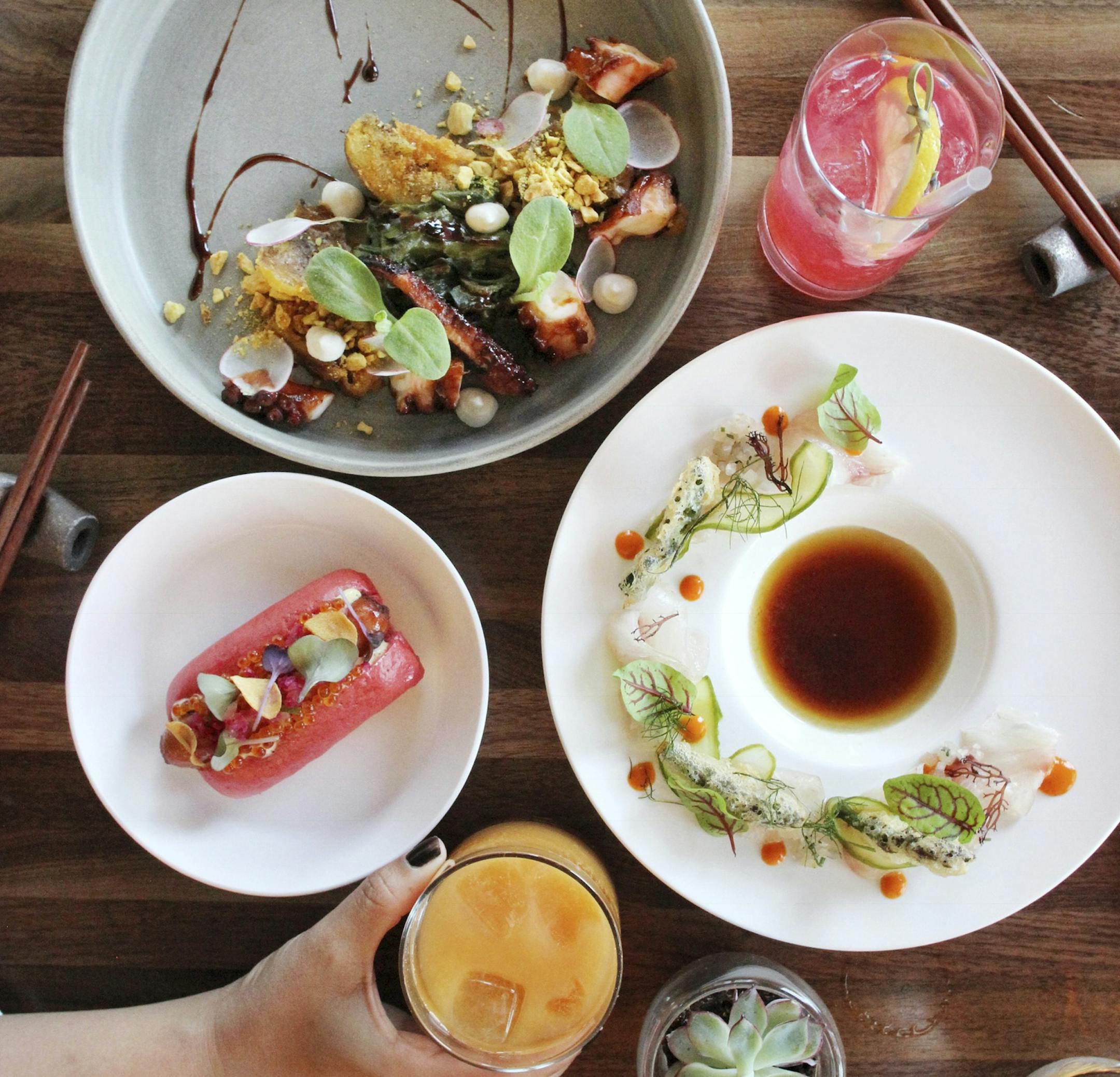 -- PHOTO MOVED IN ADVANCE AND NOT FOR USE - ONLINE OR IN PRINT - BEFORE AUG. 06, 2017. -- An undated handout, cuisine at Aina, a modern Hawaiian restaurant whose brunch has spawned a citywide mania, in the Dogpatch neighborhood of San Francisco. The eatery is drawing a crowd to a corner space with its popular brunch menu. (Allie Tong/Allie.Eats via The New York Times) -- NO SALES; FOR EDITORIAL USE ONLY WITH CALIF HAWAIIAN RESTAURANT ADV06 BY JOSHUA DAVID STEIN FOR AUG. 06, 2017. ALL OTHER USE P