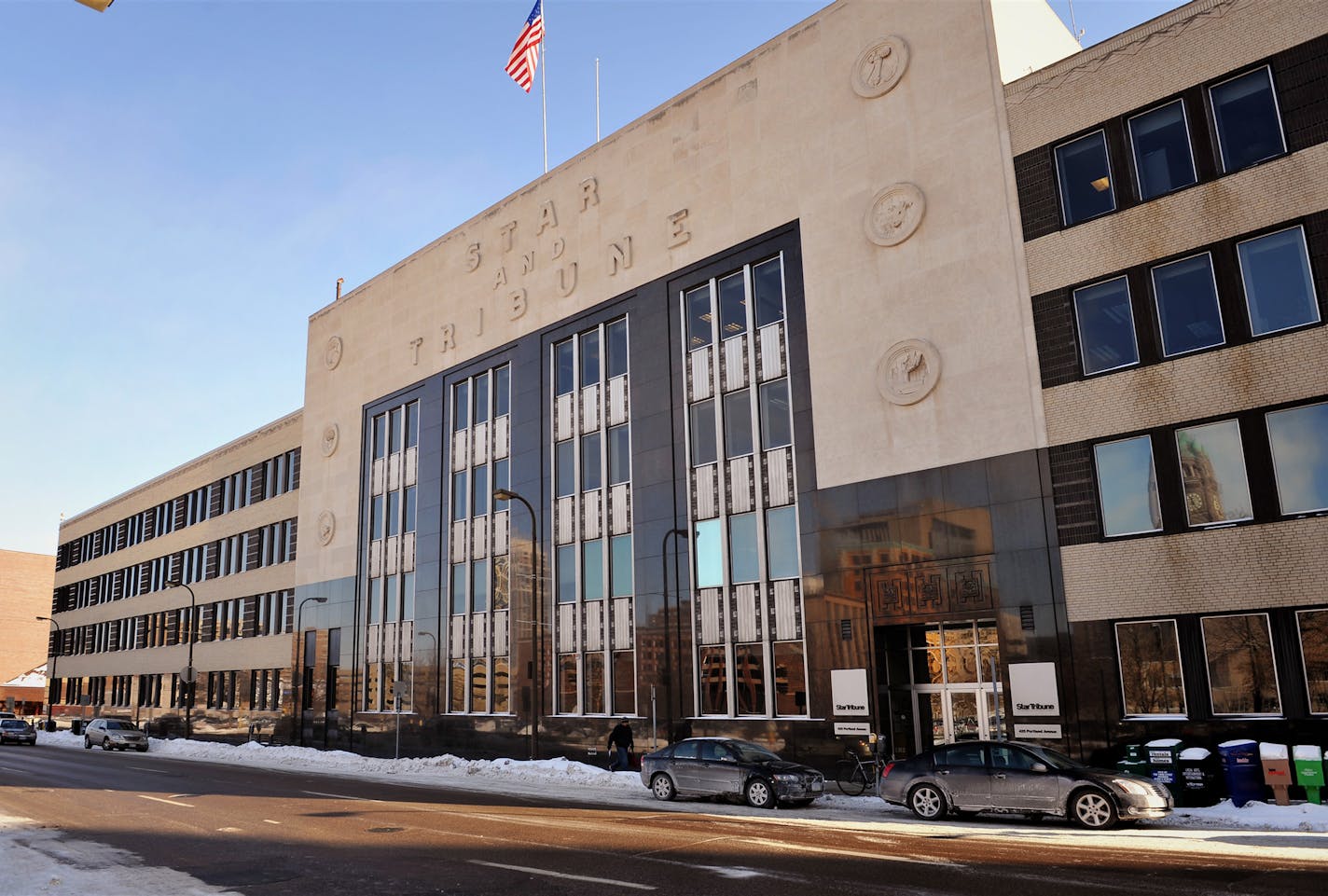 The Star Tribune's main offices are at 425 Portland Ave. in Minneapolis, near the site of the new Vikings stadium.