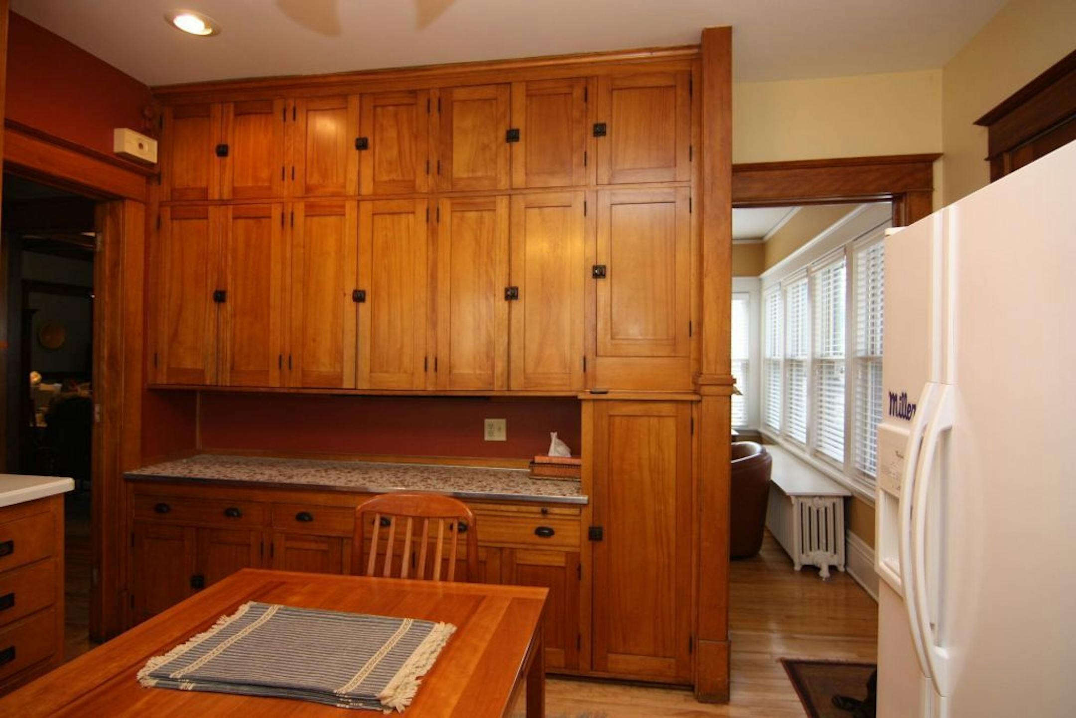 BEFORE: There was a wall separating the two rooms.