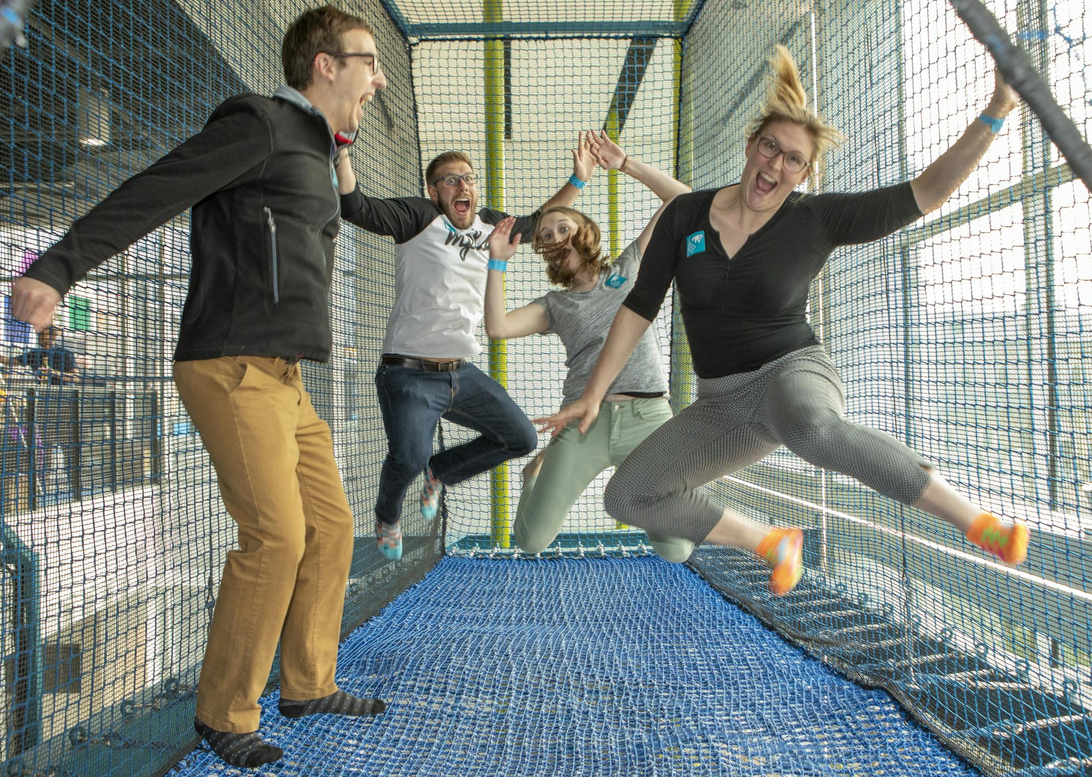 Jeff Theisen, Sam MacDonald, Libby Schmidt and Bronwyn Knaebe.