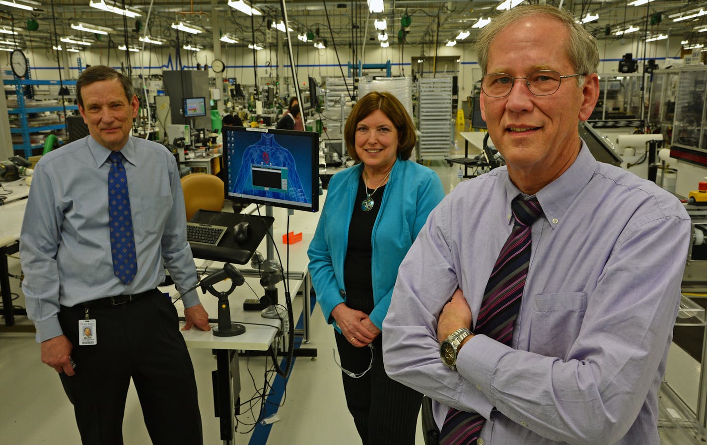 The children of Joe Fleischhacker gathered in the manufacturing area of Lake Region Medical they are from left to right Mark Fleischhacker., Kate Roehl and Joe Fleischhacker. ] Chaska-based Lake Region Medical went from Joe Fleischhacker's garage shop that made fishing tackle after World War II to a, continent spanning medical products component manufacturer that just got bought for about $350 million. Richard.Sennott@startribune.com Richard Sennott/Star Tribune Chaska , Minn. Friday 3/24/2014)