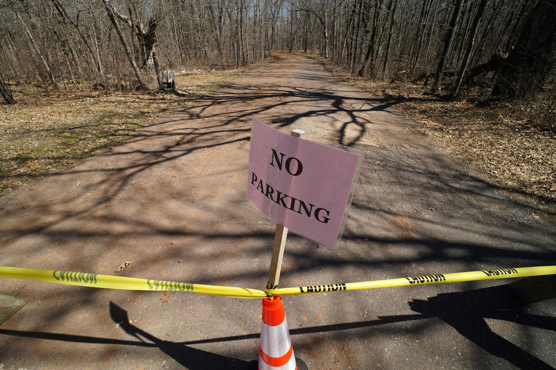 The road into camper cabins is closed at Wild River State Park. All campgrounds and lodging were closed at all Minnesota state parks and recreation areas March 30.
