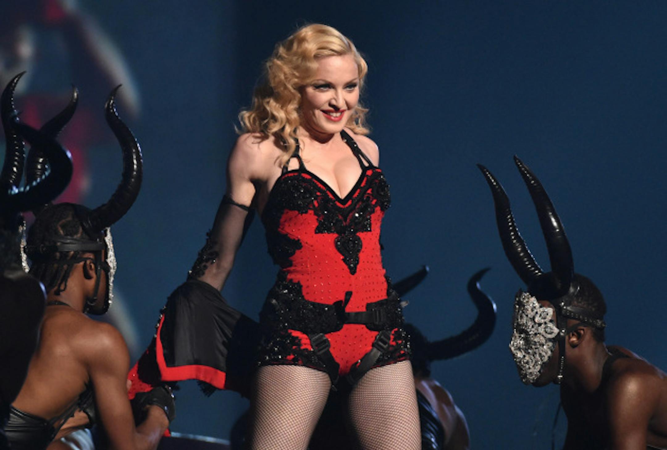 Madonna drew fire (again) over her pagan-looking performance at the Grammy Awards last month. / John Shearer/Invision/AP