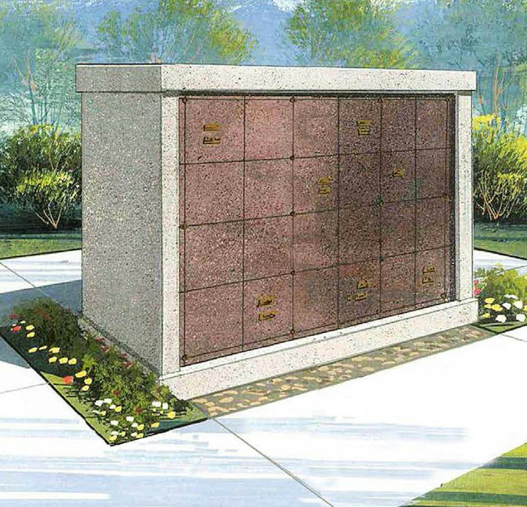 Rendering of the planned columbarium at Forest Hill Cementary.