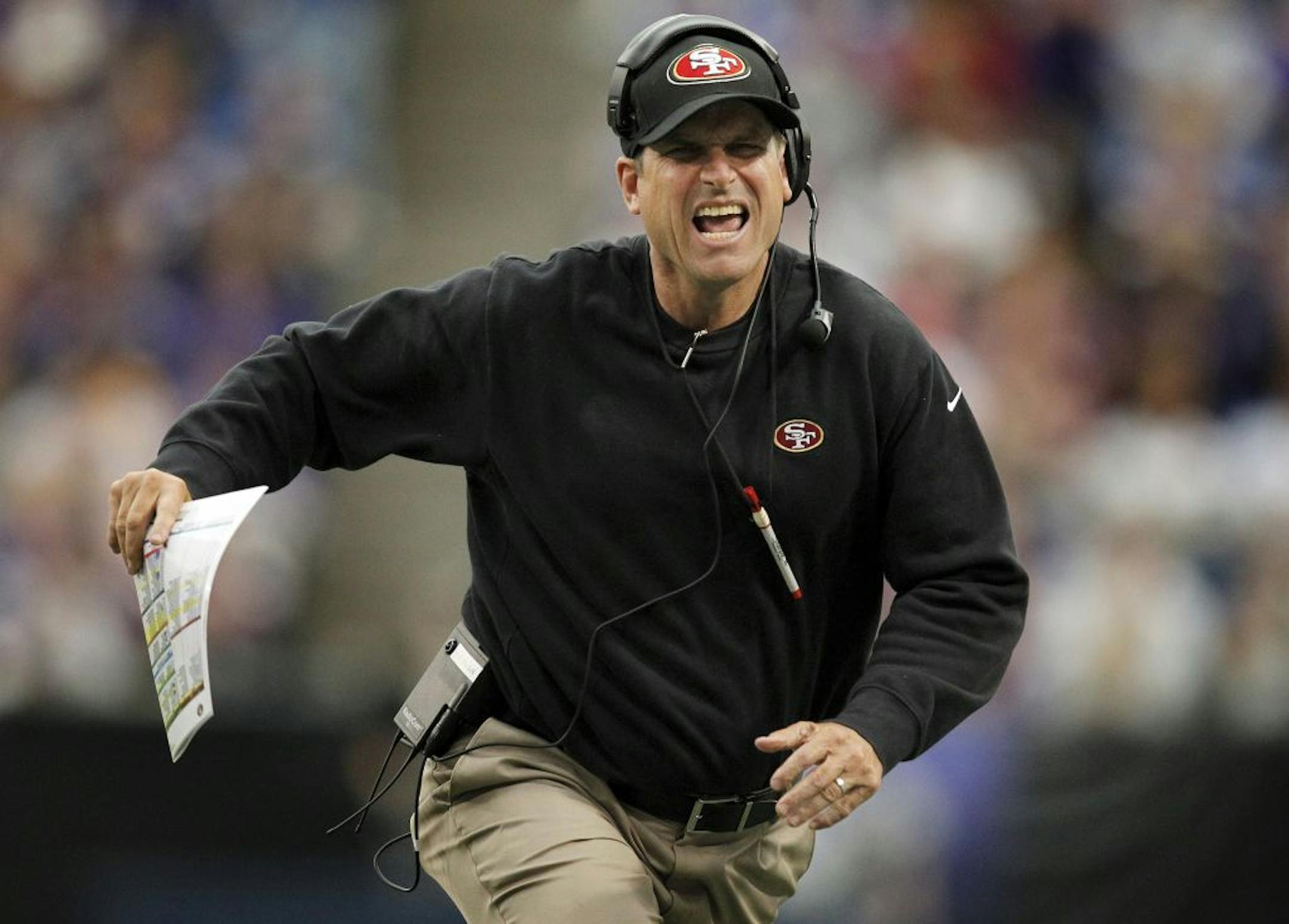 49ers coach Jim Harbaugh