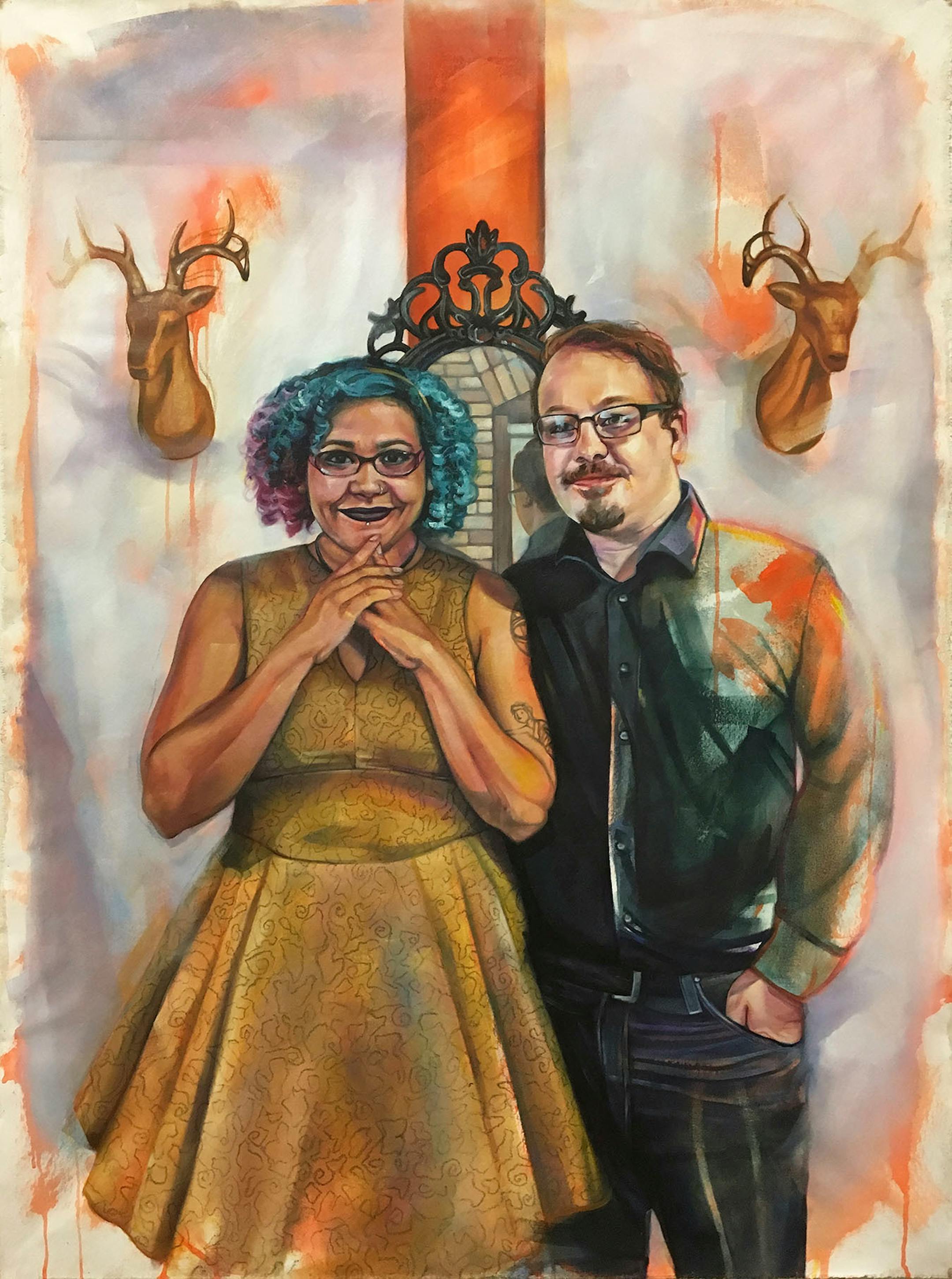 Samantha Ryan, Painting by Leslie Barlow.