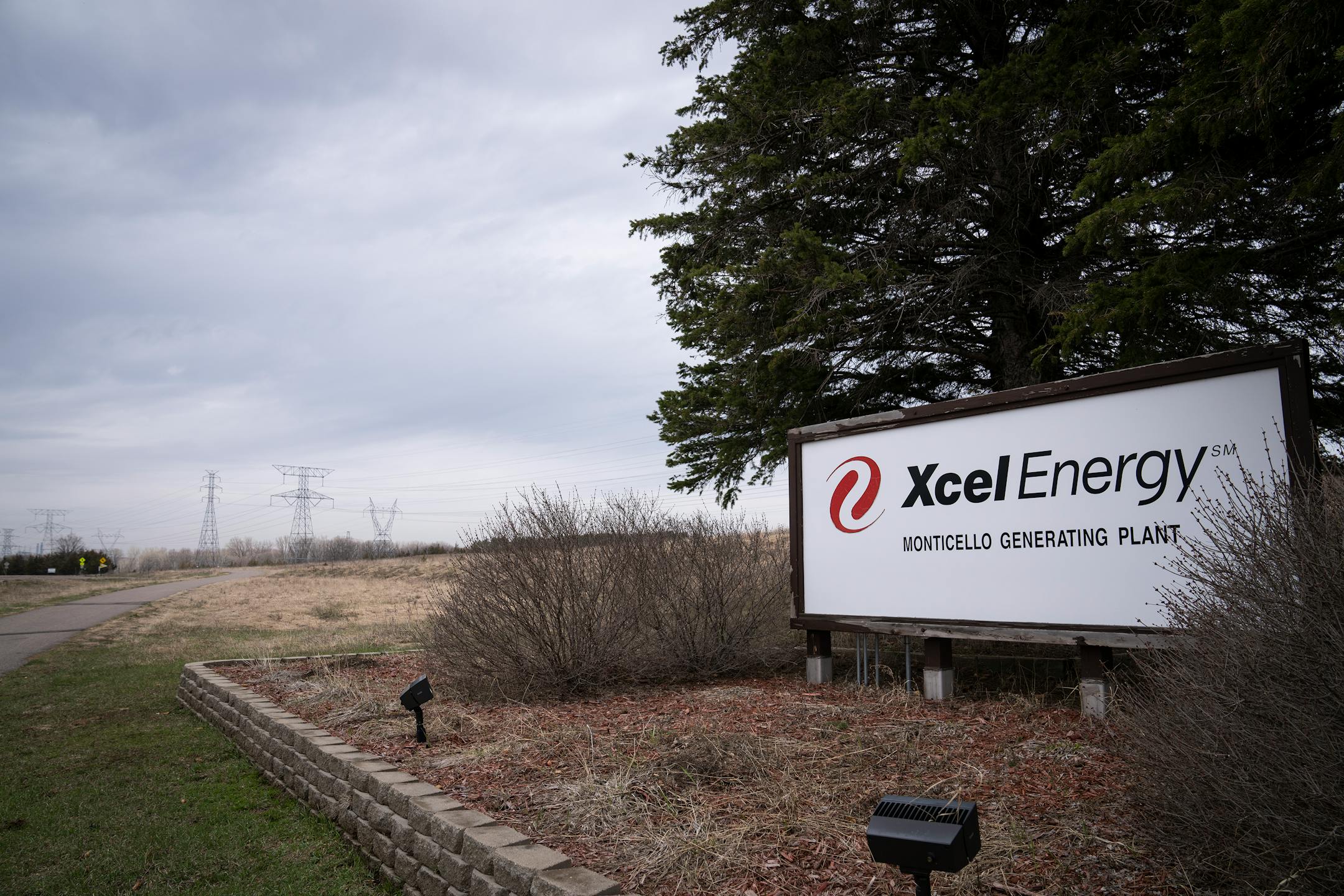 Xcel Energy Monticello Nuclear Generating Plant is seen from the trail in Montissippi Regional Park during a refueling outage.