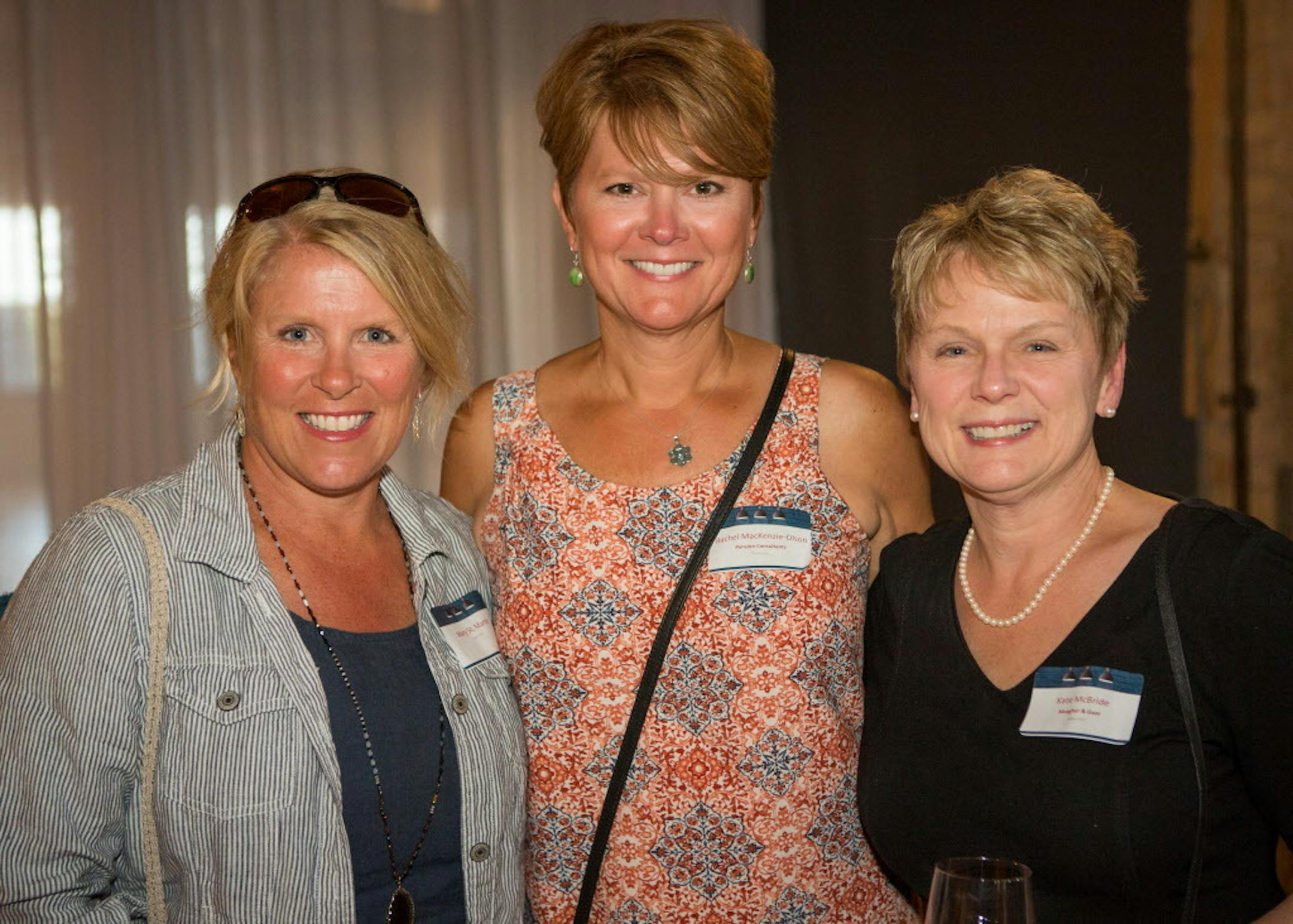 Mary St. Martin, Rachael Mackenzie-Olson and Kate McBride.