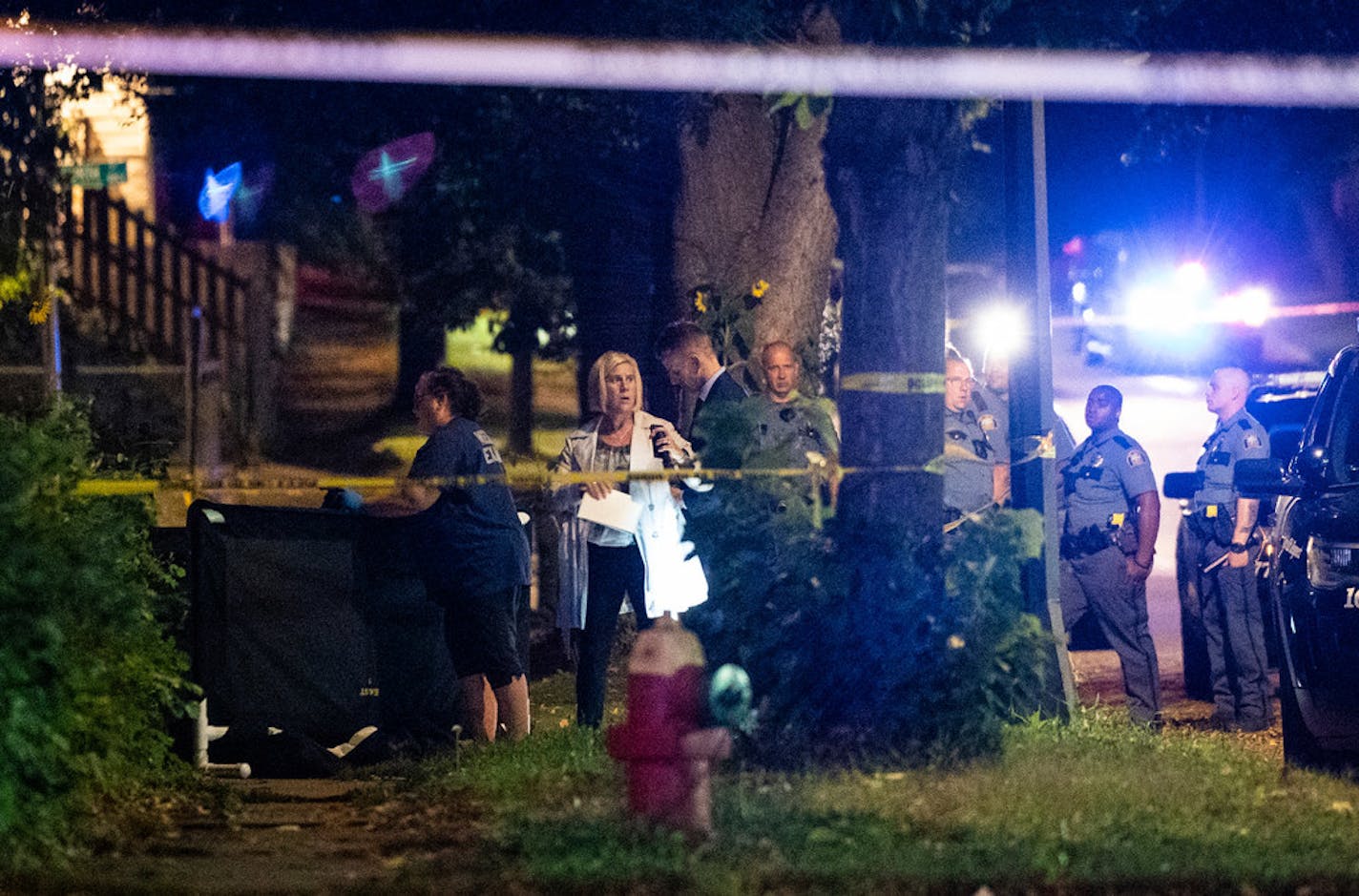 St. Paul officers and investigators responded to the intersection of Mendota Street and Fremont Avenue E. where a man was shot and killed earlier in the evening.