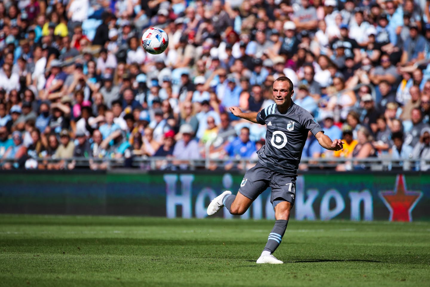 Minnesota United defender Chase Gasper, shown during a game last month in St. Paul.