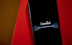 The Google “Gemini” logo on a smartphone. The company pulled back on one of its AI features recently that was producing distorted results.