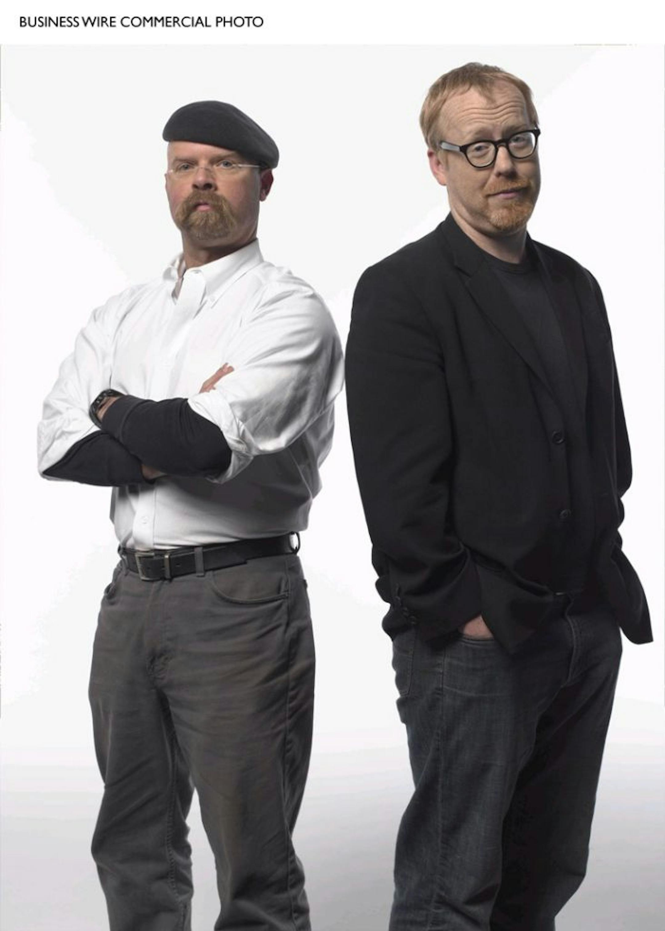 Jamie Hyneman and Adam Savage, hosts of the Discovery Channel's ''MythBusters'' television series.