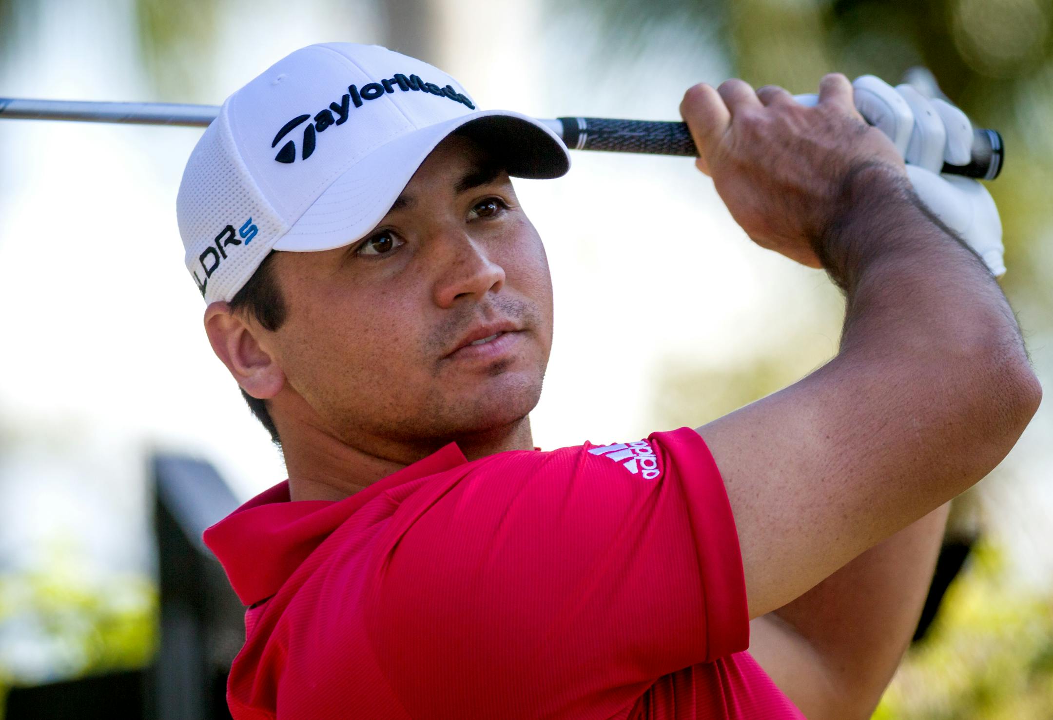 PGA golfer Jason Day tees off the fourteenth hole during the first day of the Franklin Templeton Shootout on Thursday, Dec. 11, 2014, at the Tiburon Golf Club in Naples, Fla. (AP Photo/Naples Daily News, David Albers)