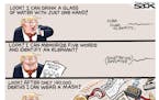 Sack cartoon: Trump's accomplishments