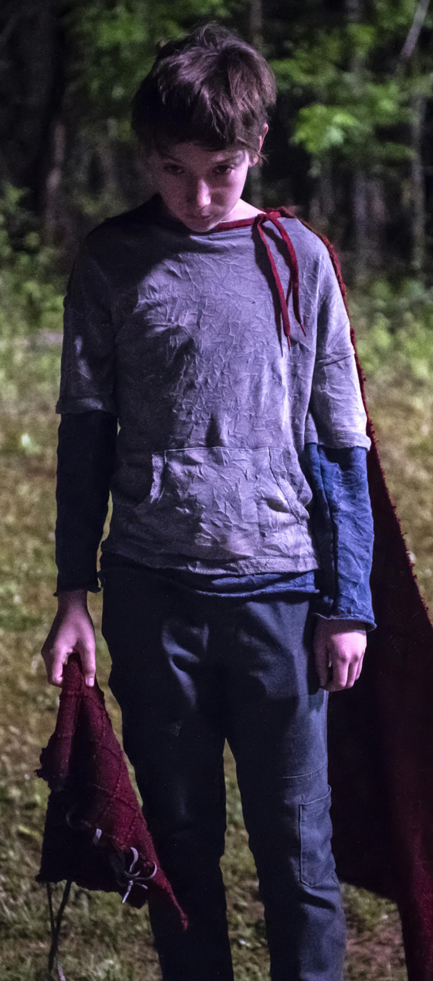 This image released by Sony Pictures shows Jackson A. Dunn in a scene from Screen Gems' "Brightburn." (Boris Martin/Sony Pictures via AP)