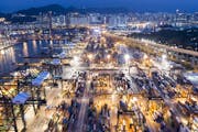 FILE -- The Kwai Tsing container terminal in Hong Kong, April 7, 2020. A World Trade Organization panel said Tuesday, Sept. 15, that the United States