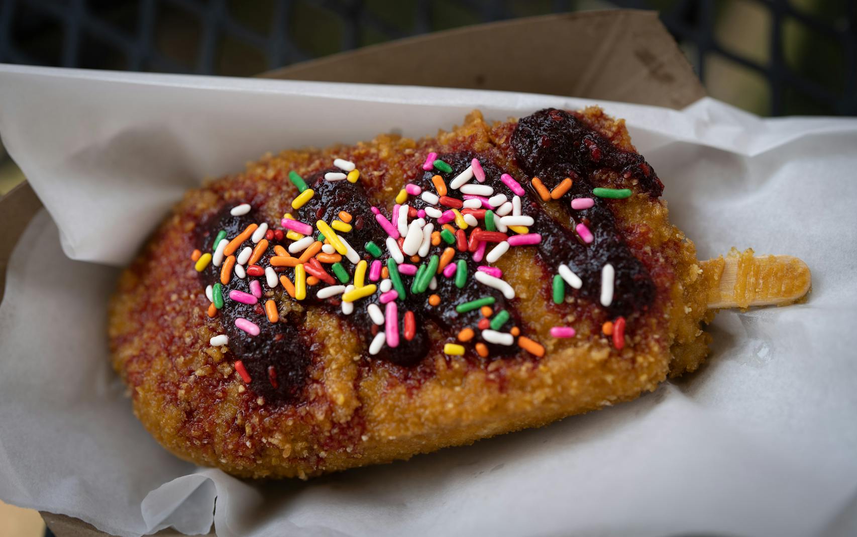 Deep-Fried Ice Cream from Snack House. New foods at the Minnesota State Fair photographed on Thursday, Aug. 25, 2022 in Falcon Heights, Minn. ] RENEE JONES SCHNEIDER • renee.jones@startribune.com