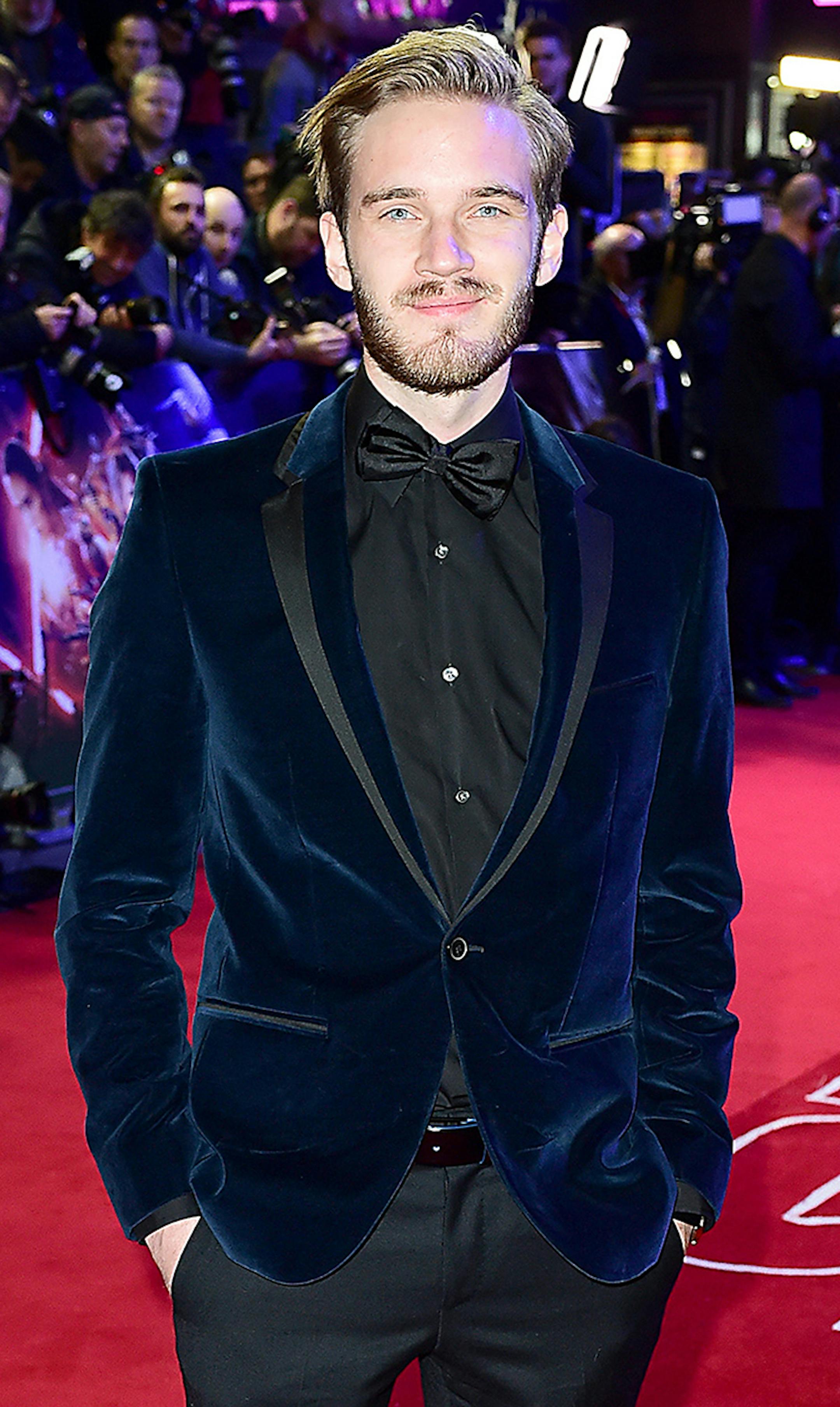 PewDiePie attends the Star Wars: The Force Awakens European Premiere on Dec. 16, 2015 in Leicester Square, London. (Ian West/PA Wire/Abaca Press/TNS) ORG XMIT: 1188648