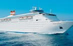 In an undated image provided by Bahamas Paradise Cruise Line, the 1,680-passenger Grand Classica cruise ship. It offers a three-day cruise to the Baha