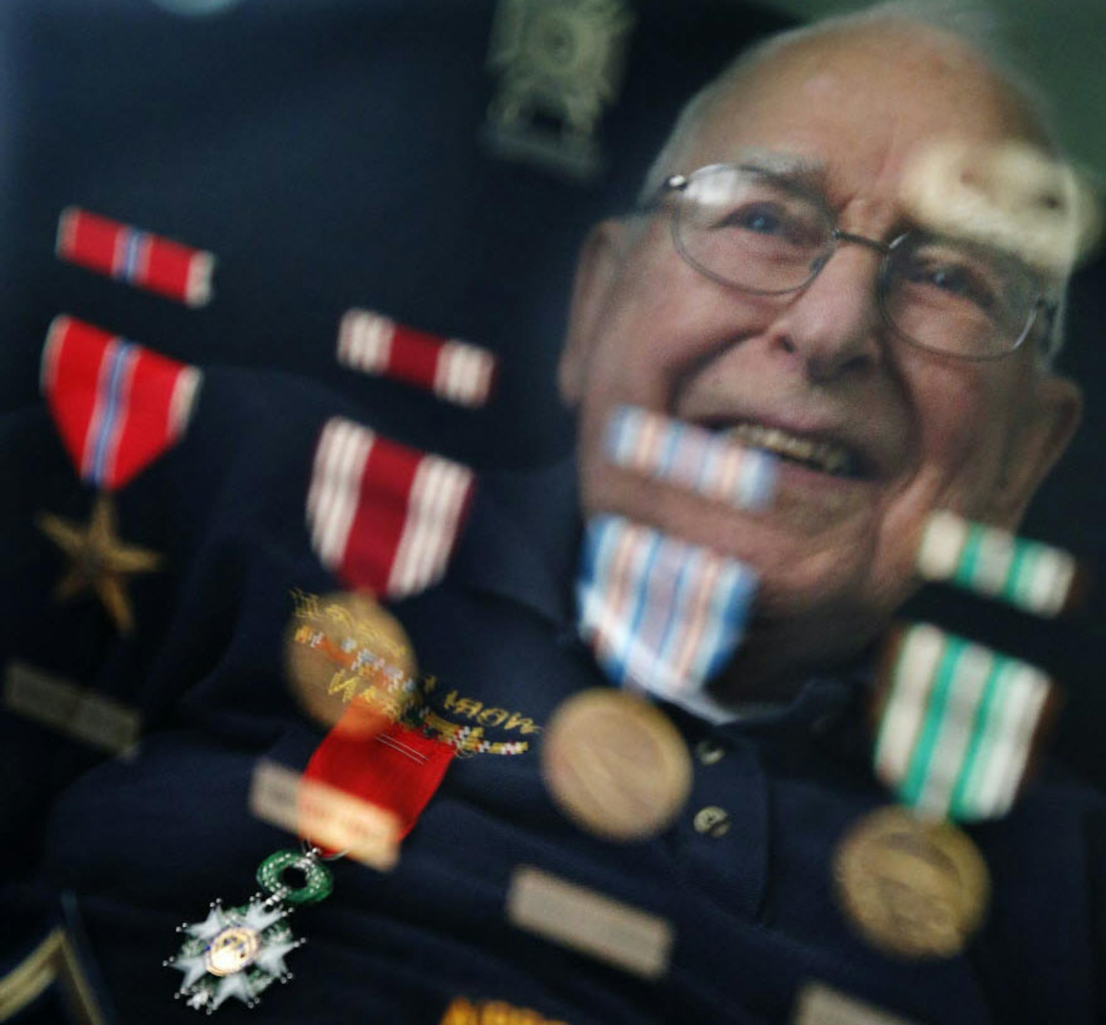 At his home in Bloomington, Jim Carroll received the French Foreign Legion of Honor award, the highest award bestowed on a foreigner by France.