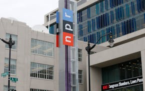 FILE - The headquarters for National Public Radio (NPR) stands on N. Capitol Street on April 15, 2013, in Washington. A National Public Radio editor w