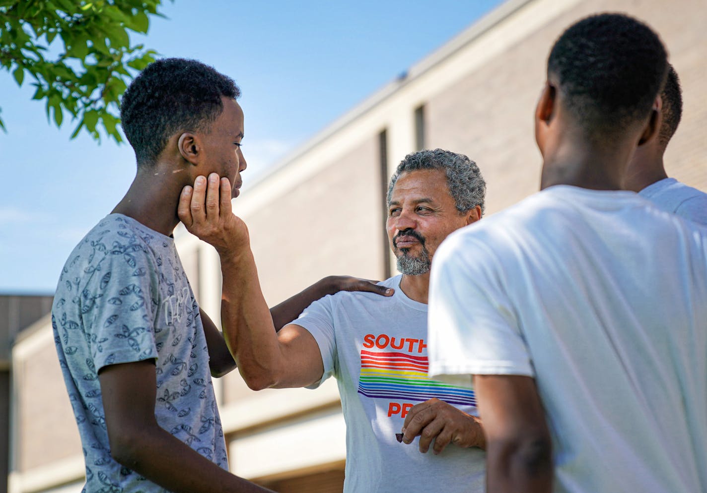 South High Principal Ray Aponte collected hugs, high-fives and goodbyes from students and staff on his last day of school on Friday, June 7.