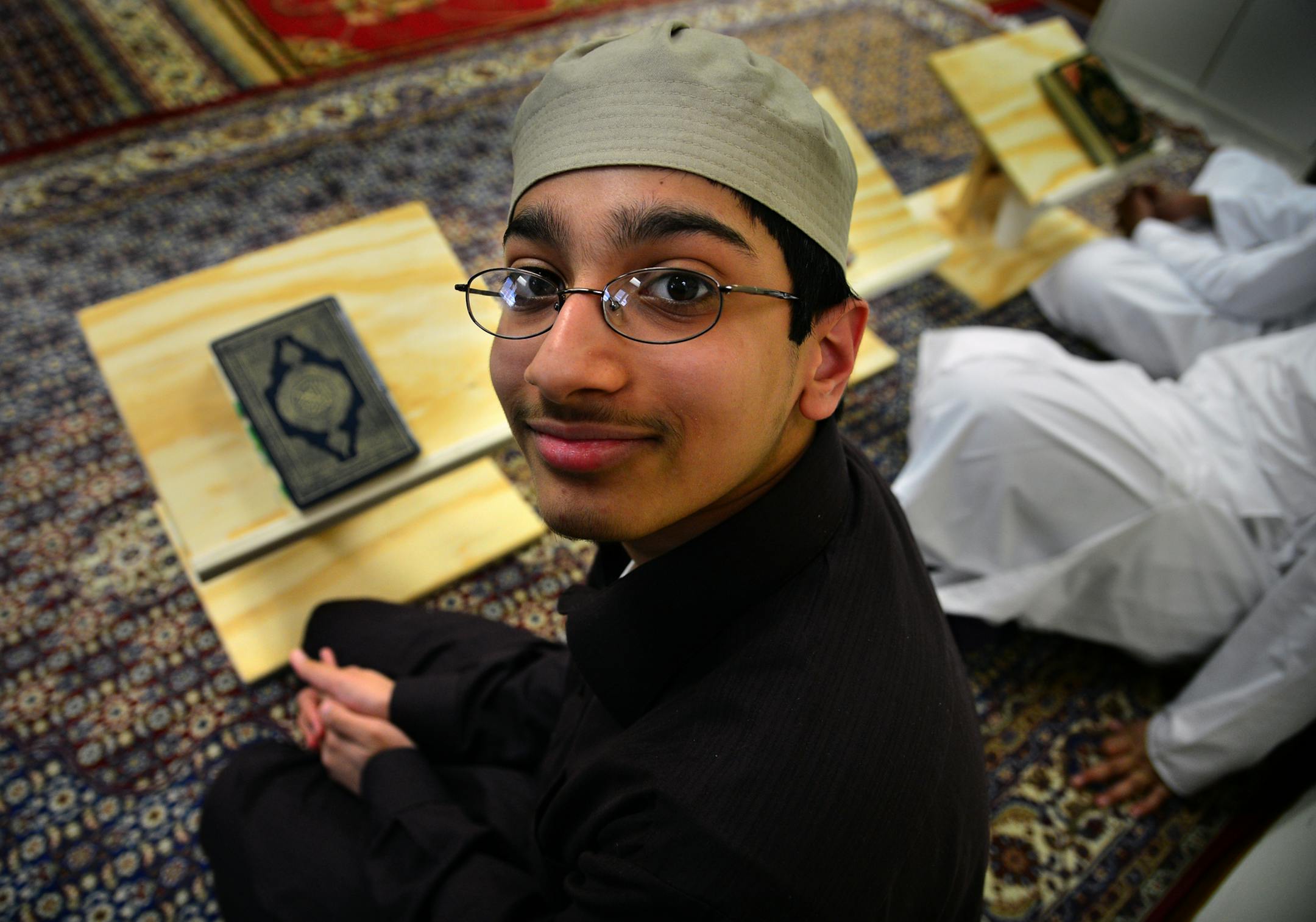 The students read out loud while studying the Quran so that there own voice become familiar in the memory process. Fadel Hasan is 13 years old and has taken a year off from school to study the Quran.] Right now 13 boys are enrolled in the Darul Arqam Center For Excellence. They study full time for two and a half years. Their final exam is to recite the Quran in one sitting. They start the exam in the morning and don't finish until sunset.. Richard.Sennott@startribune.com Richard Sennott/Star Tri