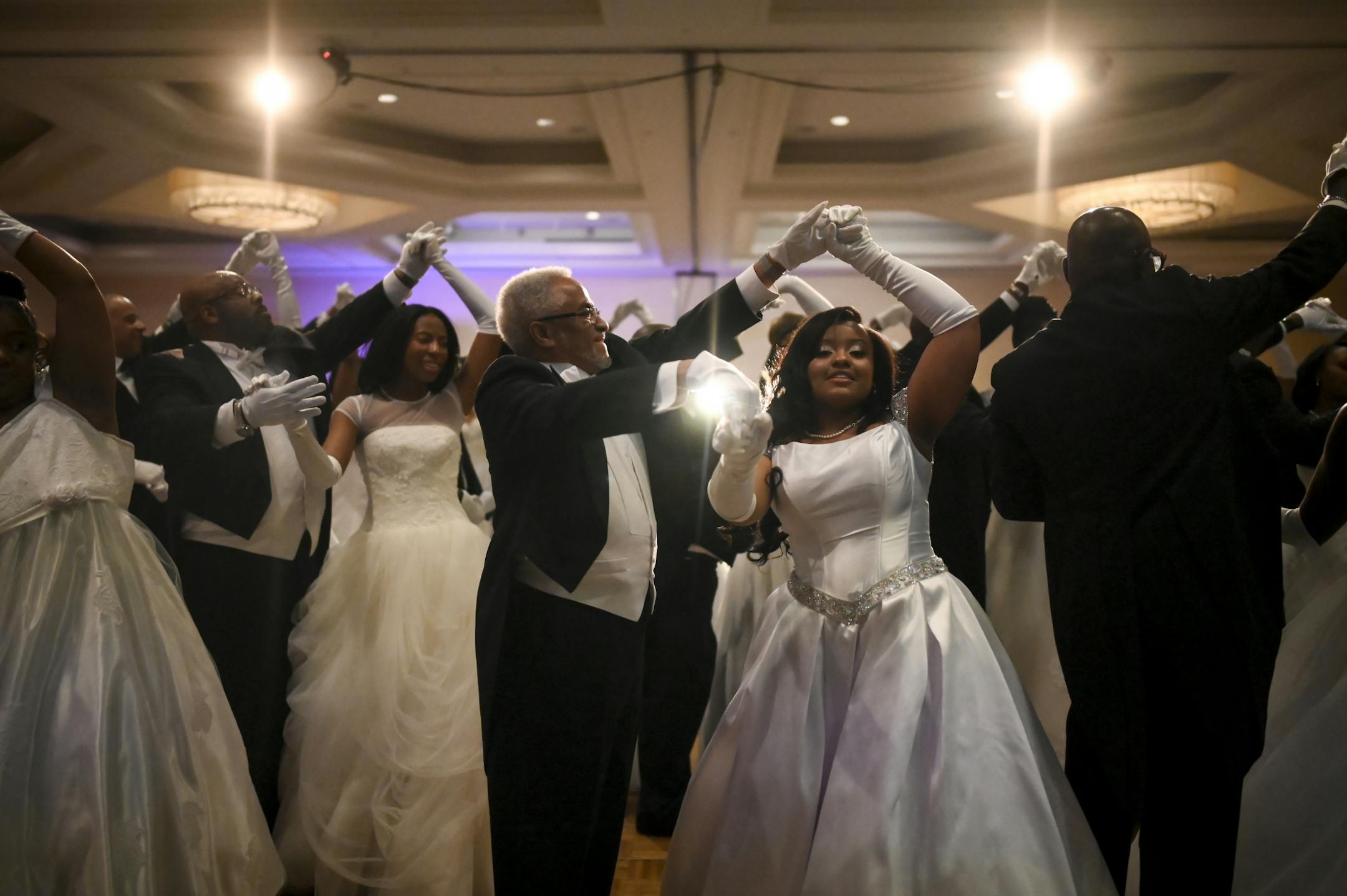 Jack Foster, of Brooklyn Park, danced with his granddaughter, Ciara Foster, 17, a senior at Park Center High School, during the father-daughter dance. They were dancing to "Unforgettable" by Irving Gordon.