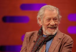 Sir Ian McKellen during filming for the Graham Norton Show at BBC Studioworks 6 Television Centre, Wood Lane, London, on Feb. 8, 2024.