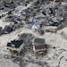 CORRECTS CITY TO ORTLEY BEACH, N.J. FILE - In an Oct. 31, 2012, file aerial photo, the destroyed and damaged homes are left in the wake of Superstorm 