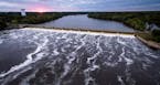 Water flows through the Coon Rapids Dam Tuesday afternoon. ] (AARON LAVINSKY/STAR TRIBUNE) aaron.lavinsky@startribune.com RIVERS PROJECT: We look at t
