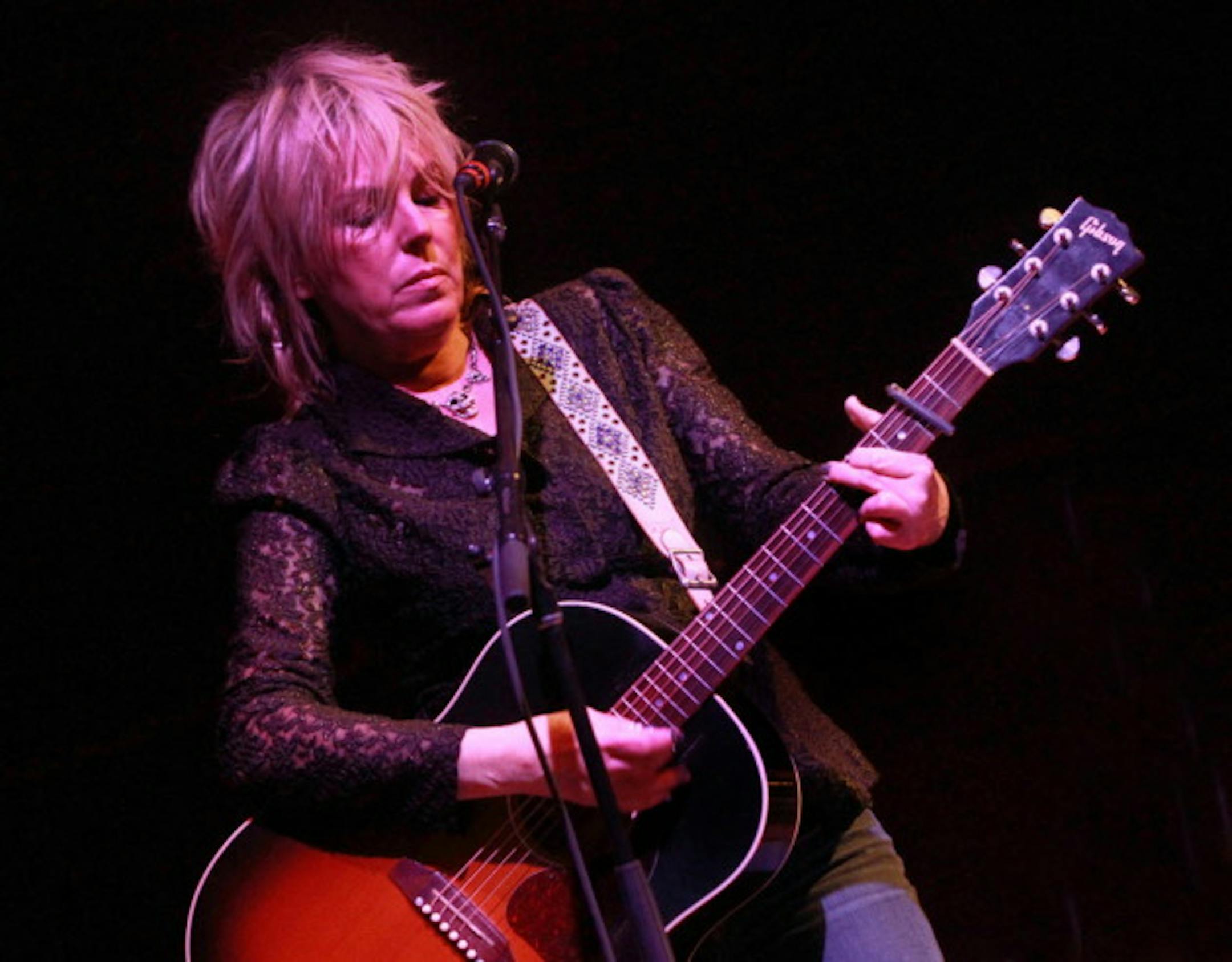 Lucinda Williams in the friendly, bug-free confines of the Dakota in 2013/ Star Tribune photo by Tom Wallace